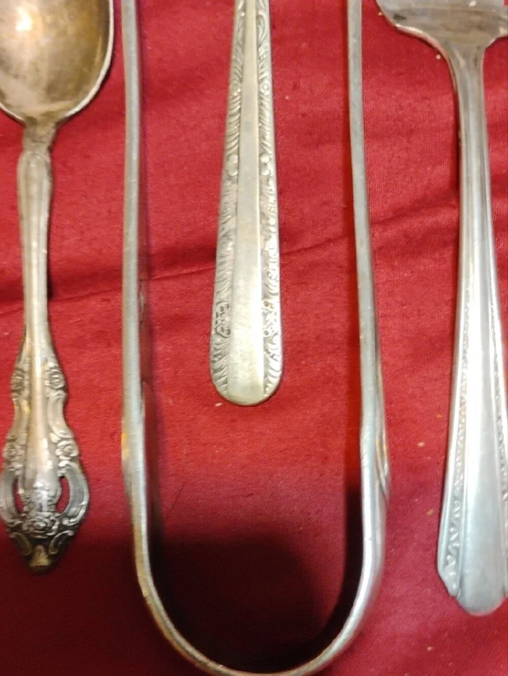 Antique/Vintage Silver-Plated Serving Utensil Set - Classic Silver